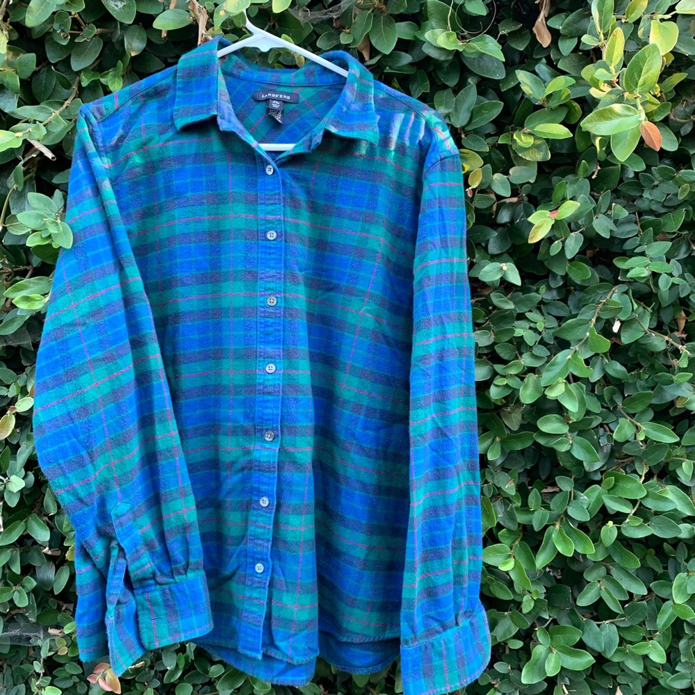 Lands’ End XL flannel